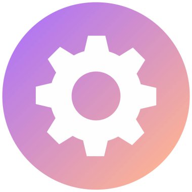 Ayarlar. Web simgesi basit illüstrasyon