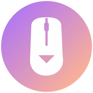 Fare. Web simgesi basit illüstrasyon