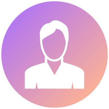 avatar. Web simgesi basit illüstrasyon