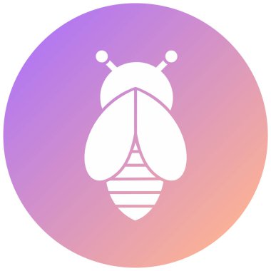 Arı. Web simgesi basit illüstrasyon