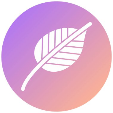 Yaprak. Web simgesi basit illüstrasyon