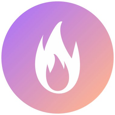 Ateş vektörü simgesini ateşle