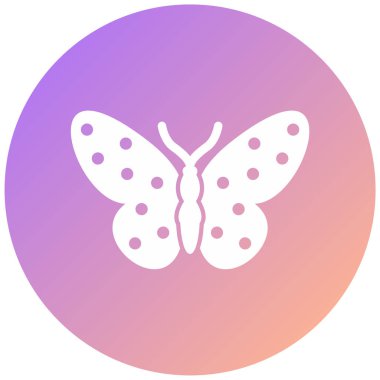 Kelebek. Web simgesi basit illüstrasyon