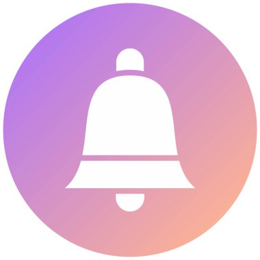 Benzersiz çan vektör simgesi