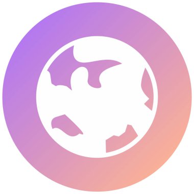 Toprak. Web simgesi basit illüstrasyon