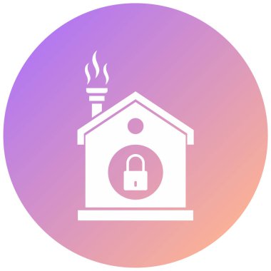 Ev. Web simgesi basit illüstrasyon