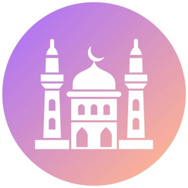 Cami. Web simgesi basit illüstrasyon