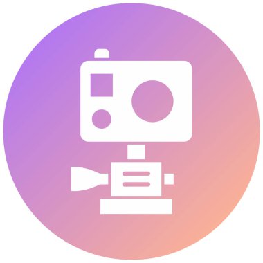 Kamera. Web simgesi basit illüstrasyon