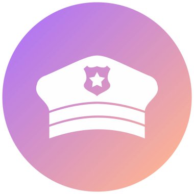 Şapka. Web simgesi basit illüstrasyon