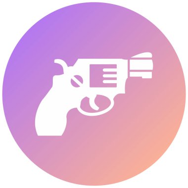 Silah. Web simgesi basit illüstrasyon