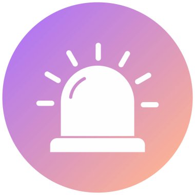 Tek uyarı simgesinin vektör illüstrasyonu