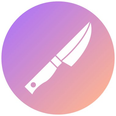 Bıçak. Web simgesi basit illüstrasyon