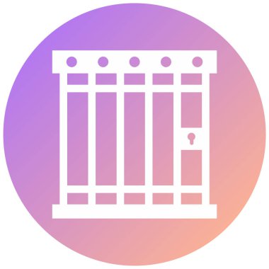 Bina. Web simgesi basit illüstrasyon