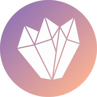 Elmas. Web simgesi basit illüstrasyon