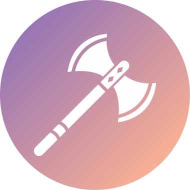 Bir ortaçağ kılıç simgesinin vektör çizimi