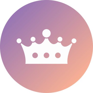 taç simgesi vektör illüstrasyonu