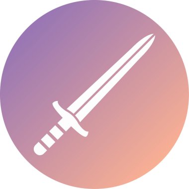 kılıç simgesi vektör illüstrasyonu