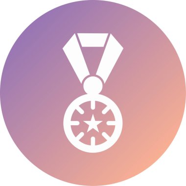 Madalya. Web simgesi basit illüstrasyon