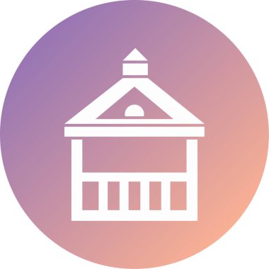 Modern yapı simgesinin vektör illüstrasyonu