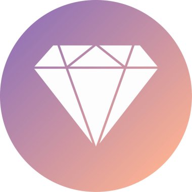 Elmas simgesi vektör illüstrasyonu