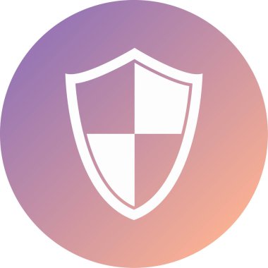 Kalkan. Web simgesi basit illüstrasyon