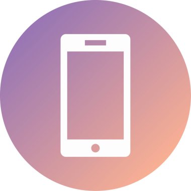 Cep telefonu simgesi, vektör illüstrasyonu