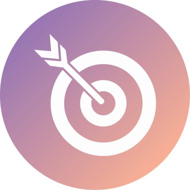 Hedef. Web simgesi basit illüstrasyon