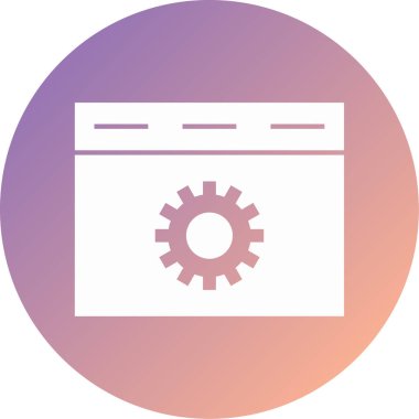 Ayarlama. Web simgesi basit illüstrasyon