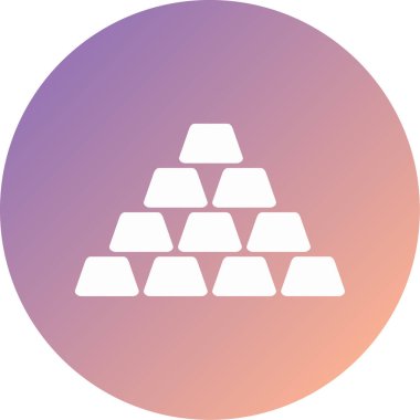 Bir piramit simgesinin vektör çizimi