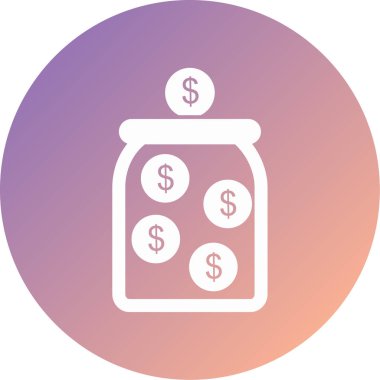 Dolar işareti simgesi, vektör çizimi