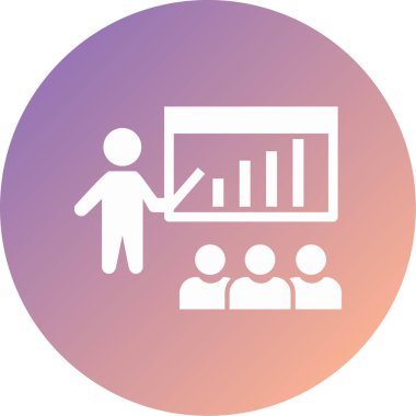 Sunum. Web simgesi basit tasarım