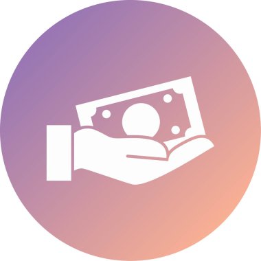 Cüzdan. Web simgesi basit illüstrasyon