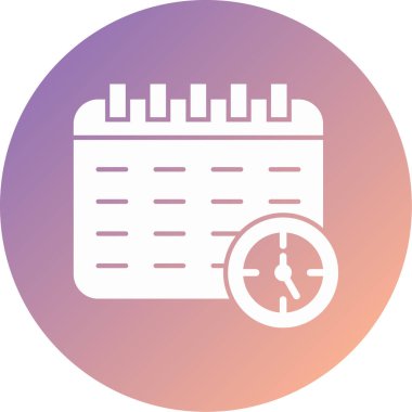 Takvim simgesinin illüstrasyonu