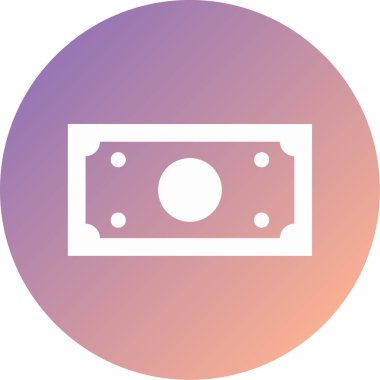 Para için. Web simgesi basit illüstrasyon