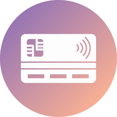 Kredi kartı vektör simgesi modern basit tasarım