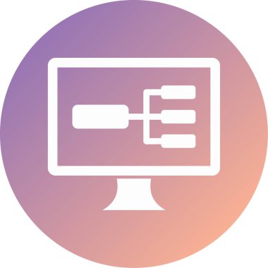 vektör lcd simgesi illüstrasyonu