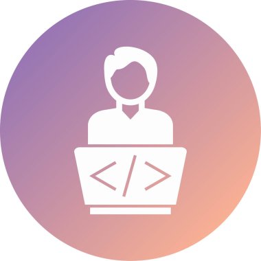 İşi olan bir kadının vektör çizimi