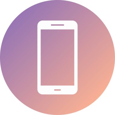 Cep telefonu simgesi, vektör illüstrasyonu