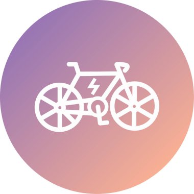 Benzersiz bisiklet ikonu vektör illüstrasyonu