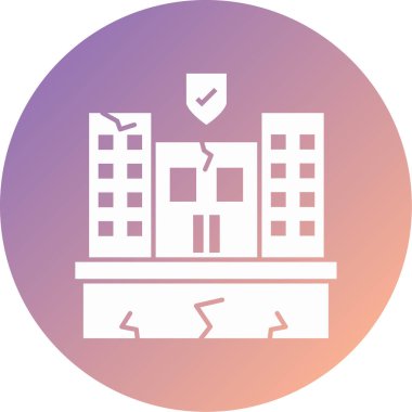 Modern yapı simgesinin vektör illüstrasyonu