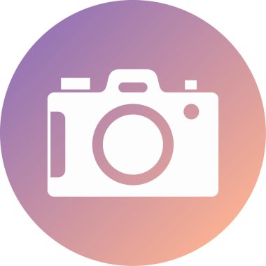 fotoğraf makinesi ikon vektör illüstrasyonu