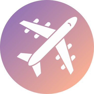 Uçak. Web simgesi basit illüstrasyon