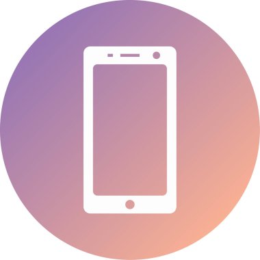 Cep telefonu. Web simgesi basit tasarım