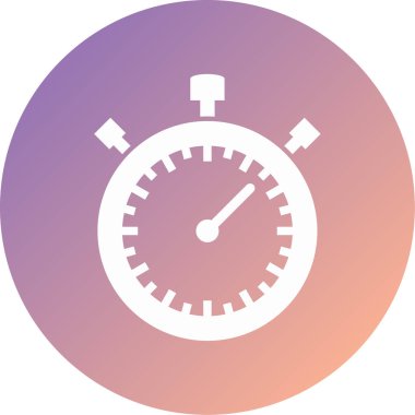 Saat. Web simgesi basit illüstrasyon