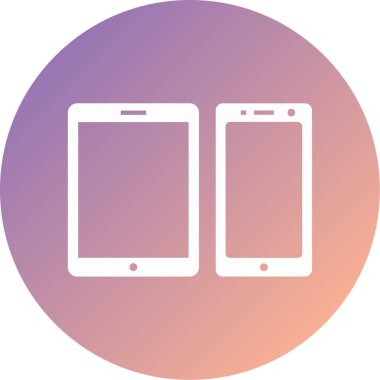 Cep telefonu. Web simgesi basit illüstrasyon