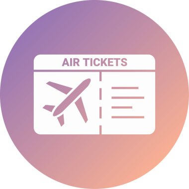 bilet simgesi, vektör illüstrasyonu