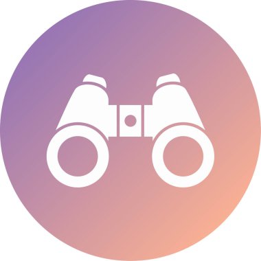 Dürbün. Web simgesi basit tasarım