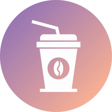 kahve fincanı simgesi, vektör illüstrasyonu