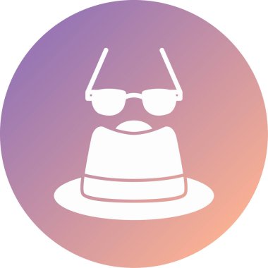 Benzersiz gözlük vektör simgesi