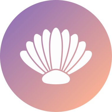 deniz kabuğu simge vektör çizim